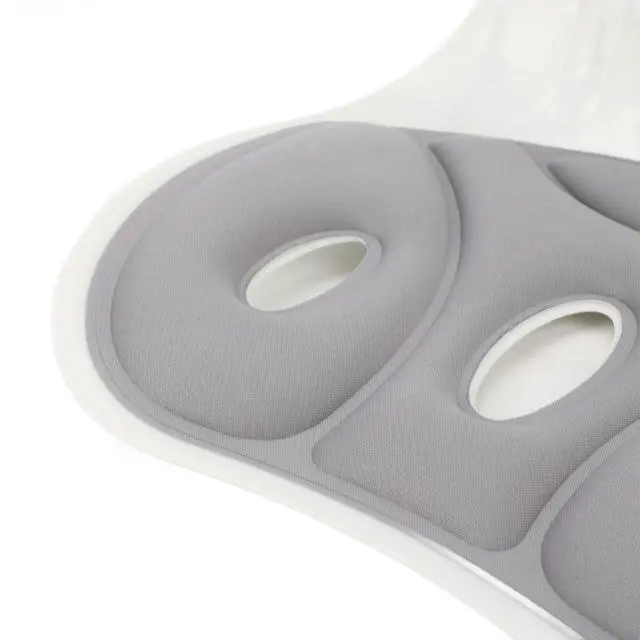 Alt view image 7 of 7 - Lumbar Support Posture Corrector Chair for Adults,Back and Lumbar Support Breathable Fabric Petal Shaped Office Chair Seating Cushion,Ergonomic Back for Office (Grey)