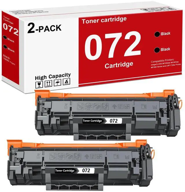 Main image of High Yield 072 Black Toner Cartridge Replacement for Canon 072 Toner | 072 072H Toner Cartridge for imageCLASS MF284dw MF287dw MF280 Series and LBP172dw Printers (2-Pack)