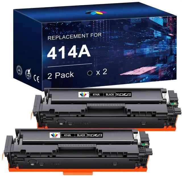 Main image of 414a Black Toner cartridges Replacement for HP 414A W2020A m479fdw Toner | Compatible for HP Color Laserjet Pro MFP M479fdw M479fdn M454dw M454dn M480f M479 Printer(2 Black)