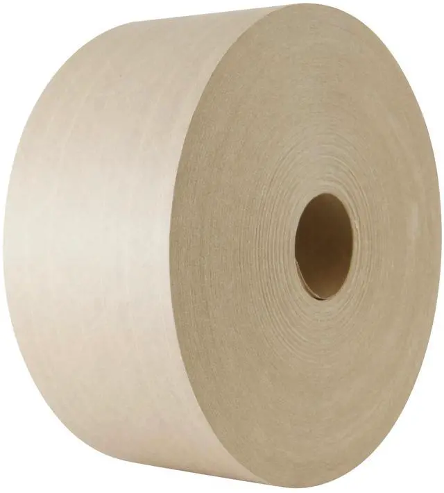 Main image of Polymer Group Venom Reinforced Water Activated Tape (WAT) K9001, 70mm x 450 ft Natural Kraft Gummed Carton Sealing Tape, 10-Pack