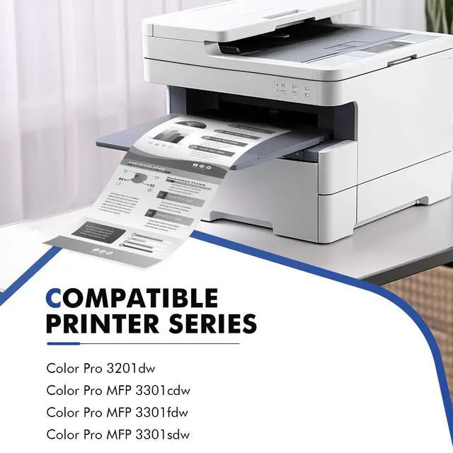Alt view image 2 of 7 - W2180X 218X Black Toner for HP 218X Black Toner Cartridge High Yield 2 Pack | Compatible for HP Color LaserJet Pro MFP 3301fdw 3301sdw 3301cdw 3301 3201dw 3201 Printer Ink Set High Yield