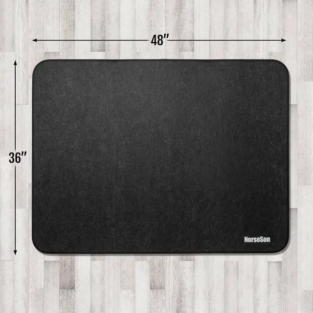 Alt view image 6 of 7 - Chair Mat for Carpet, Multi-Surface Grip, Dark Gray, 48" x 36" | Curl & Crack Resistant Floor Protector, Office Desk Chair, Silent Rolling Gaming Chair | 2-3X Thicker Than Standard at 0.25"