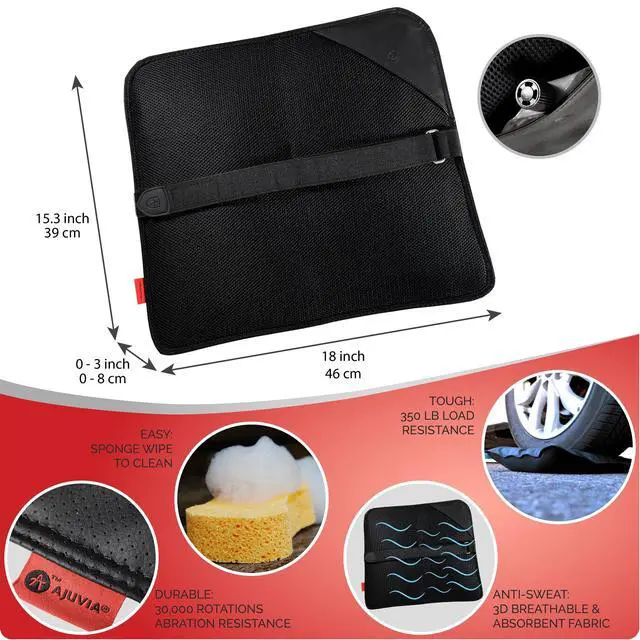 Alt view image 6 of 7 - PilateSeat, Patented Adjustable Orthopedic Air Cushion for Office Chairs, Sciatica, Back Pain, Posture, Meditation, Wheelchair, Core, Coccyx, Butt & Tailbone Relief
