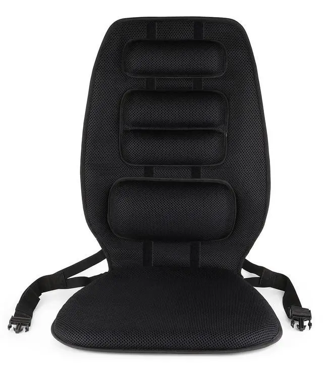 Alt view image 6 of 6 - Gel High Chair Back Support and Seat Cushion | Adjustable Lumbar Pillow Placement for Upper Lower Thoracic, Coccyx, Pressure Sore Pain Relief | for Car, Office Chair, Gaming | Posture Aid