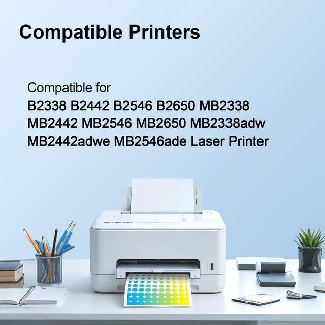 Alt view image 2 of 7 - High Yield B231000 Black Toner Cartridge Compatible for Lexmark B231000 Toner for B2338 B2442 B2546 B2650 MB2338 MB2442 MB2546 MB2650 MB2338adw MB2442adwe MB2546ade Laser Printer