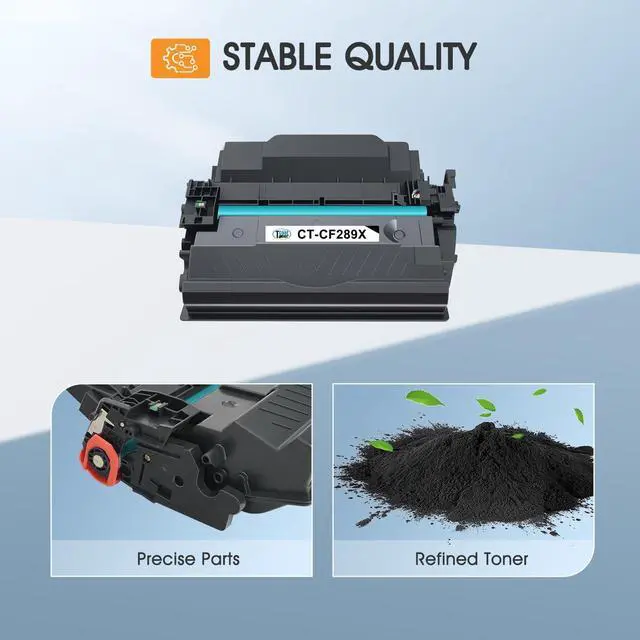 Alt view image 6 of 6 - 89X 89A Black Toner Cartridge for HP LaserJet CF289X CF289A M507 2 Pack | Compatible for HP 89A for LaserJet Enterprise M507n M507dn M507x MFP M528dn M528f M528c M528z M528 Series Printer High Yield