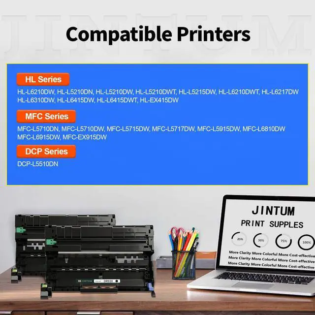 Alt view image 2 of 6 - DR920 Drum Unit Compatible with Brother DR920 DR-920 Drum Unit Replacement for Brother HL-L5210DN L5210DW L5215DW L6210DW L6217DW L6310DW L6415DW MFC-L5710DN L5710DW L5715DW L5915DW Printer