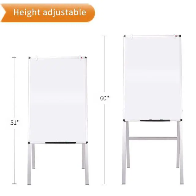 Alt view image 2 of 5 - Magnetic H-Stand Whiteboard/Adjustable Dry Erase Easel,24 x 36 Inches