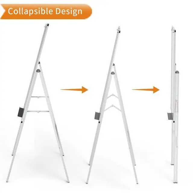 Alt view image 4 of 5 - Magnetic H-Stand Whiteboard/Adjustable Dry Erase Easel,24 x 36 Inches