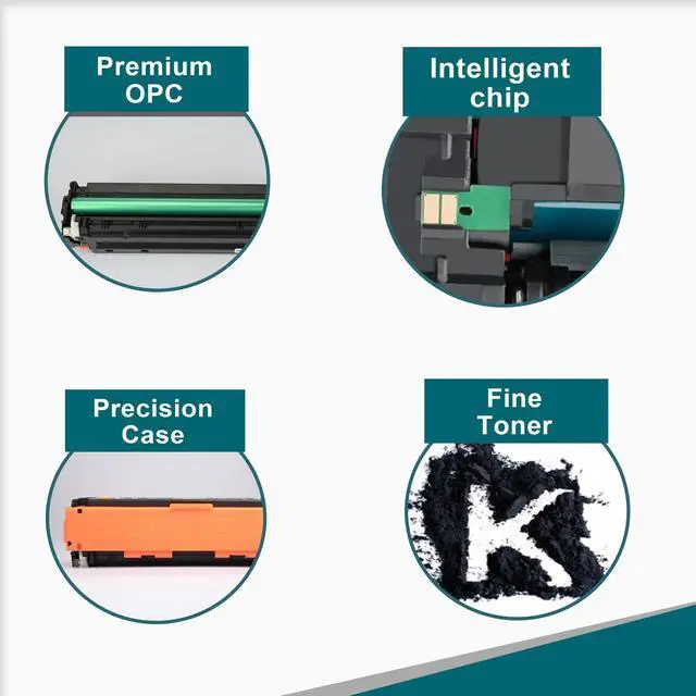 Alt view image 4 of 6 - 2 Pack Replacement for HP 414A Black Toner Cartridge W2020A M479fdw M454dw | Compatible for HP Color Laser Pro MFP M479fdw M454dw M454dn M479fdn Toner Printer Ink