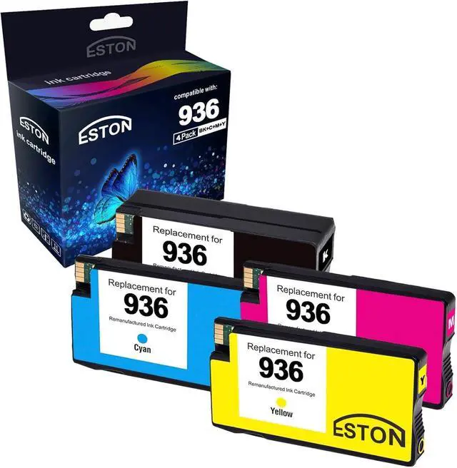 Alt view image 7 of 7 - 936XL Ink Cartridges, 4-Pack for OfficeJet Pro 9125e 9135e 9730e