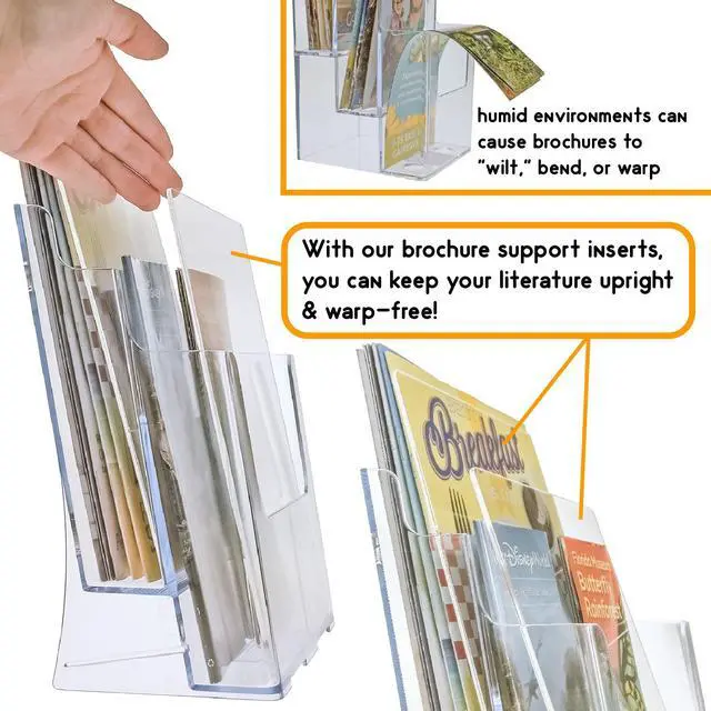 Alt view image 5 of 6 - Premium Brochure Support Insert for High Humidity Environments