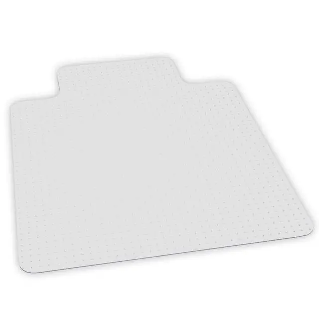 Alt view image 6 of 7 - Chair Mat for Low Pile Carpet- Rectangle with Lip, Vinyl 36" x 48", Clear (128053)