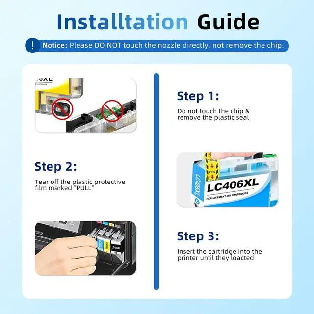 Alt view image 5 of 7 - LC406XL LC406 Ink cartridges Compatible Brother LC406XL Ink Cartridges | Multi-scene institutional application,Stable durable printing output,Professional technical after-sales support