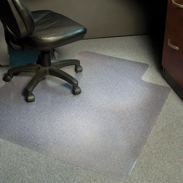 Alt view image 7 of 7 - Carpet Chair Mats for Low Pile, 45-Inch by 53-Inch with Lip, Clear Vinyl