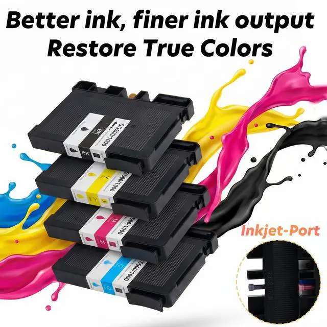 Alt view image 5 of 7 - Version 4.03 Sublimation Ink Cartridge Replacement for Sawgrass Virtuoso SG500/SG1000 Printers (BK/C/M/Y, 4 Pack), Compatible with Firmware Version 4.03