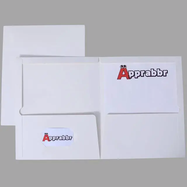 Alt view image 7 of 7 - Two-Pocket Folders for Letter Size, Glossy Laminated White Paper Folders,Thick Paper File Folder with Deep Pockets for Back to School,Office,Business,Home (White,120CT-Letter Size)