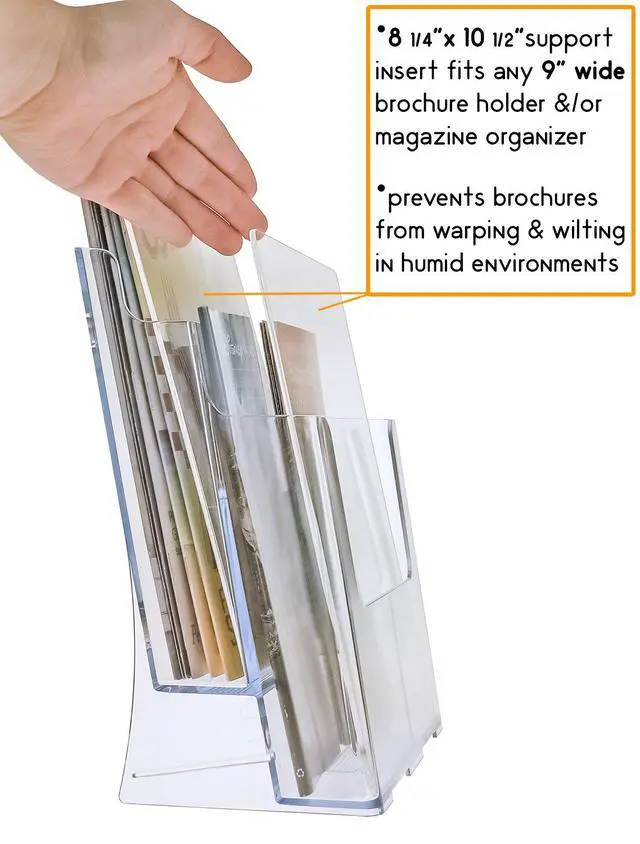 Alt view image 4 of 6 - Premium Brochure Support Insert for High Humidity Environments