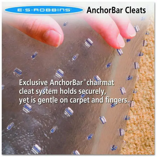 Alt view image 3 of 7 - Carpet Chair Mats for Low Pile, 45-Inch by 53-Inch with Lip, Clear Vinyl