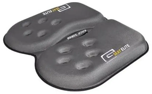 Main image of GSeat Elite Orthopedic Gel and Foam Seat Cushion for Coccyx, Back, Tailbone, Prostate, Postnatal, and Sciatica - Gray