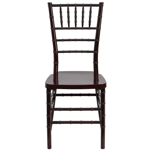 Alt view image 7 of 7 - HERCULES PREMIUM Series Mahogany Resin Stacking Chiavari Chair
