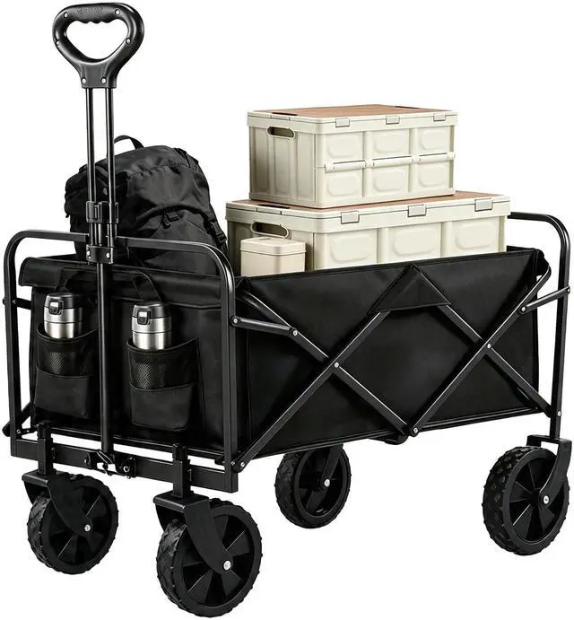 Main image of 29" Foldable Wagon Cart, Ultra-Compact Lightweight Utility Cart