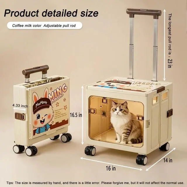 Alt view image 3 of 7 - Foldable Rolling Shopping Trolley with Lid, Silent Wear-Resistant Wheels Storage Crate Box, Multifunctional Seatable Container for Grocery, Picnic, Travel, Office, Pet & Household Moving