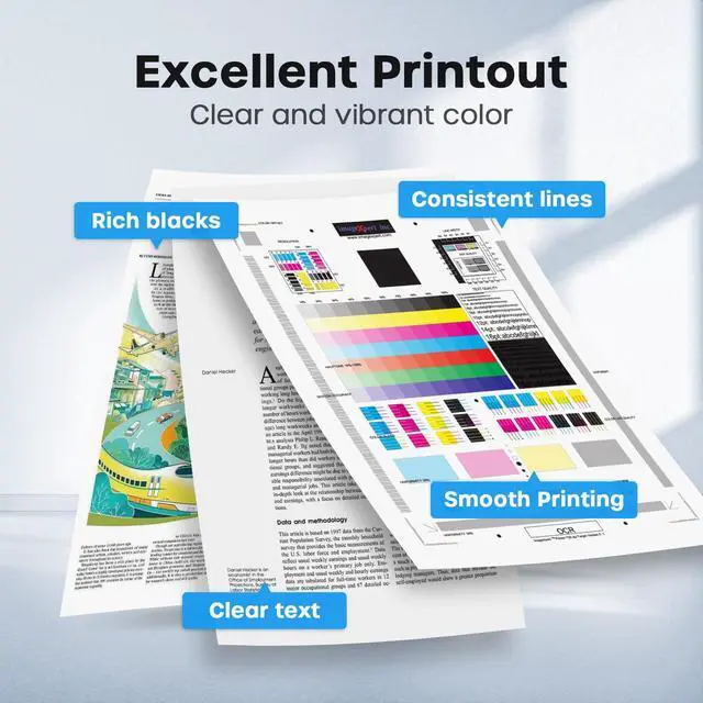 Alt view image 6 of 7 - LC506XL Ink Cartridges Compatible for Brother LC506XL LC506 Ink Cartridges | Compatible with Brother MFC-J4355DW MFC-J4555DW MFC-J4557DW Printer (4 Pack, Black, Cyan, Magenta, Yellow)
