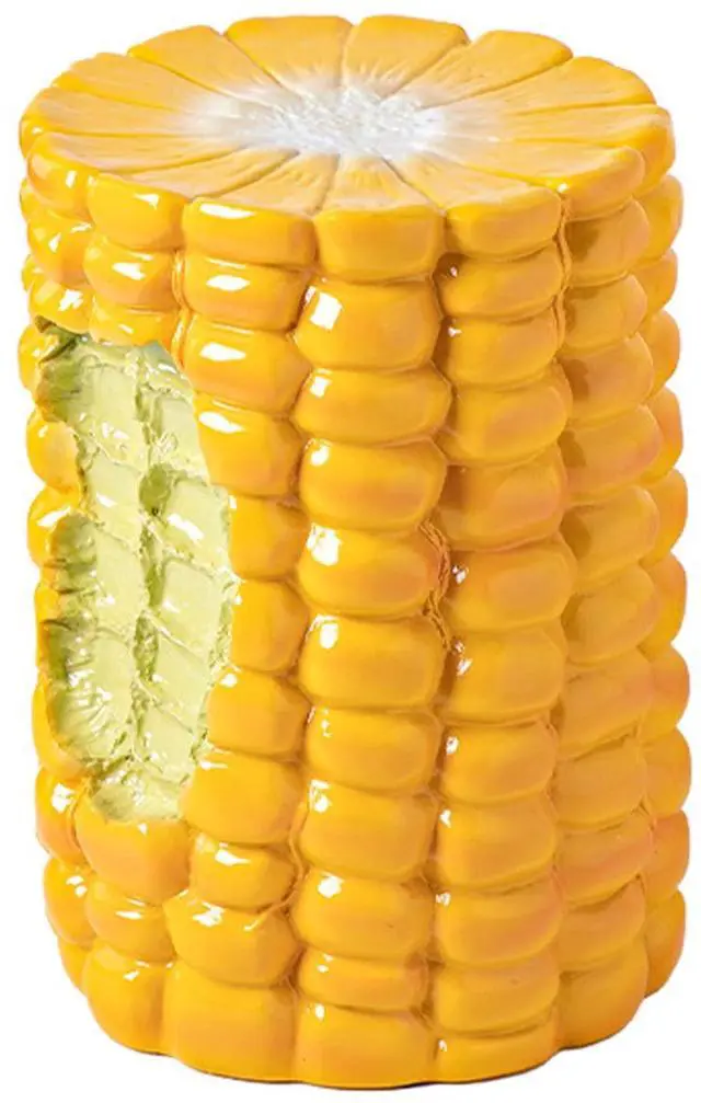 Alt view image 3 of 7 - Small Corn Stool, Cute Low Hand Painted Ergonomic Shoe Changing Seat for Living Room Bedroom, Multifunctional Burger-Shaped (Corn)