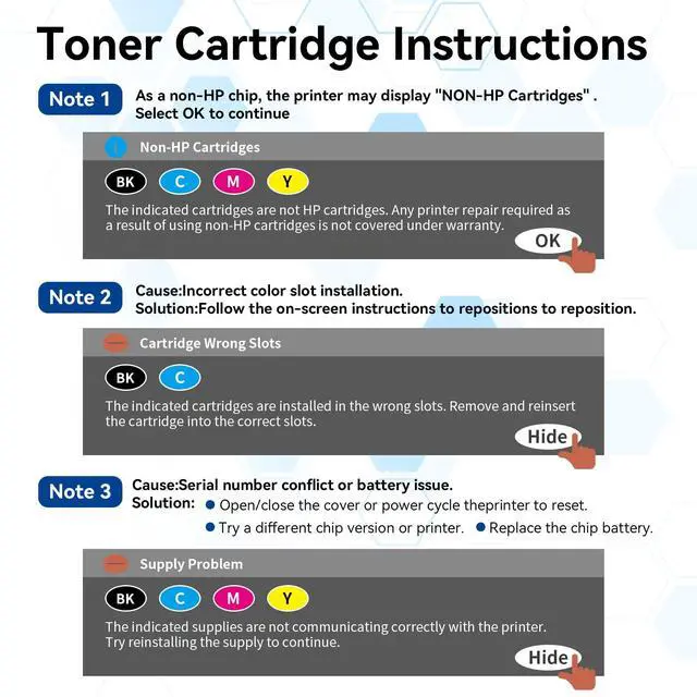 Alt view image 6 of 7 - 218A Toner Cartridges 4 Pack 218X (with Chip) Compatible Replacement for HP 218A 218X Toner Cartridges Work for HP Color LaserJet Pro MFP 3301cdw 3201dw 3301sdw Printer W2180A W2180X (BCMY-4P)