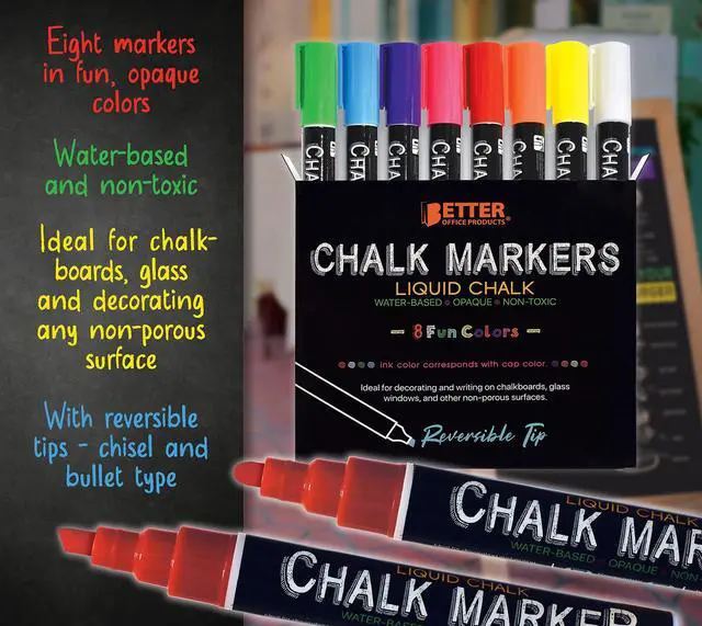 Alt view image 7 of 7 - Magnetic A-Frame Chalkboard Sign, Extra Large 20" x 40", Standing Chalkboard Easel, Deluxe Set with Multiple Accessories, Outdoor Sidewalk Sandwich Board Sign,(Whitewash)