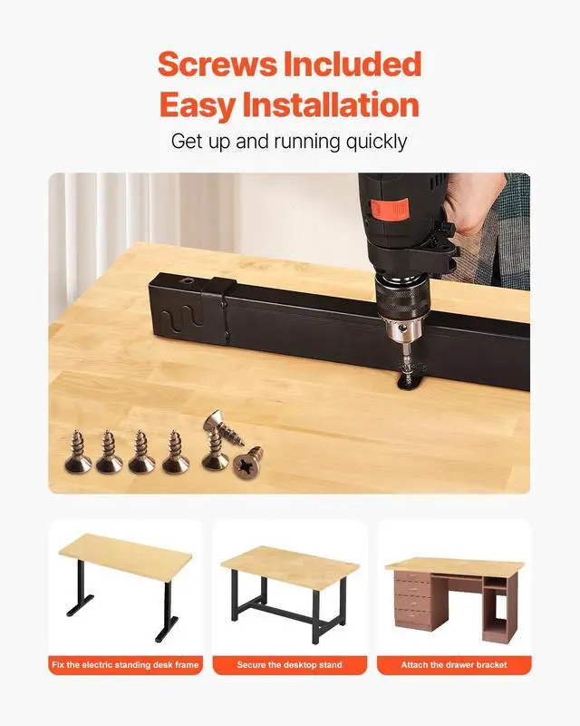 Alt view image 6 of 7 - Table Top, 330 lbs Load Capacity, 29.5" x 23.6" x 1.5" Rectangular Countertop for Height Adjustable Electric Standing Desk Frame, Universal One-Piece Maple Wood Desktop for Office & Home Desk