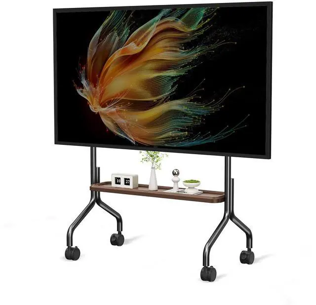 Main image of Mobile TV Cart Easel Rolling TV Stand for 32 to 75 Inch LCD LED OLED Flat Panel Screens, Portable Floor TV Stand with Locking Wheels Hold Up to 110 Lbs,Rolling TV Cart Max VESA 600x400mm