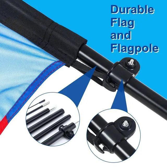 Alt view image 6 of 7 - 3 Pcs Car Wash Sign Car Wash Flags Feather Flag Banner Auto Detail Hand Wash Sign Feather Advertising Flag with Pole Kit Weatherproof Polyester Flag for Business Advertising