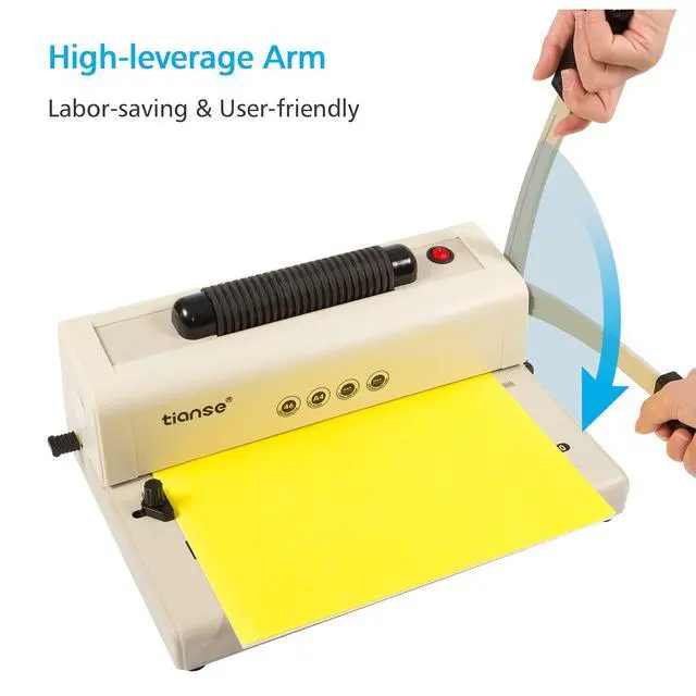 Alt view image 4 of 7 - Binding Machine - Electric Coil Inserter for Professional Binding, 12-Sheet Punch, for Letter/A4/A5 & Plastic/Metal Coils, with 100 Coil Spines & Pliers for Home, Office, School, DIY