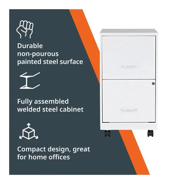 Alt view image 4 of 7 - LYS SOHO File/File Mobile File Cabinet, White