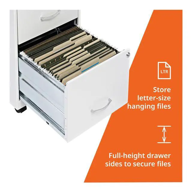 Alt view image 5 of 7 - LYS SOHO File/File Mobile File Cabinet, White