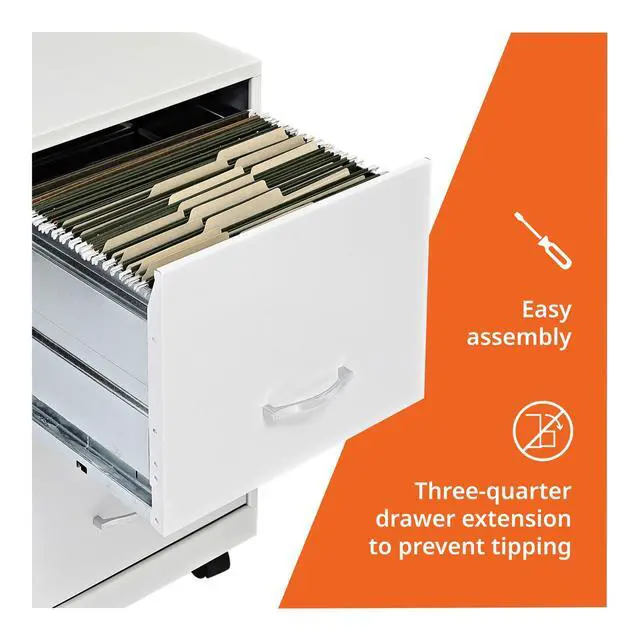 Alt view image 6 of 7 - LYS SOHO File/File Mobile File Cabinet, White