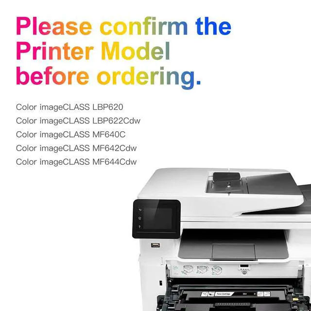 Alt view image 3 of 6 - Compatible Toner Cartridge Replacement for Canon 054 Cartridge 054H CRG 054 use for Color Image CLASS MF644Cdw LBP622Cdw MF642Cdw MF640C MF641Cw LBP620 Printer (Black, Cyan, Magenta, Yellow)