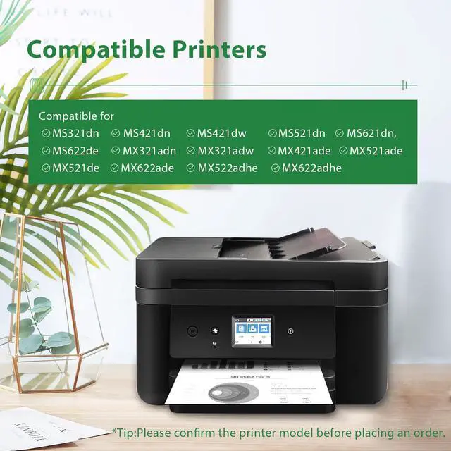 Alt view image 2 of 6 - 56F1000 Toner Cartridge Compatible for Lexmark 56F1000 Black Toner Cartridge for MS321 MX321 MS421 MX421 MS521 MX521 MS522 MX522 MS621 MX621 MS622 MX622 Printer High Yield 6,000 Pages 1PK Black