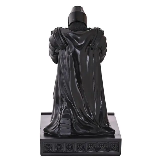 Alt view image 4 of 7 - Medieval Templar Vanguard Officer Knight Pen Holder Desk Organizers Black | Pencil Stand Paperweight Desktop Decoration Accessories Cell Phone Stand with a Fancy Sword for Medieval Warrior Enthusiast