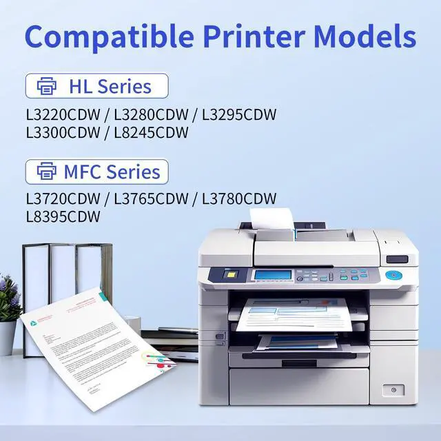 Alt view image 2 of 7 - TN229XL Toner Cartridges 5 Pack Replacement for Brother TN229 TN-229XL | Compatible with Brother Printer MFC-L3780CDW HL-L3280CDW MFC-L3720CDW HL-L3220CDW HL-L3295CDW & More High Yield