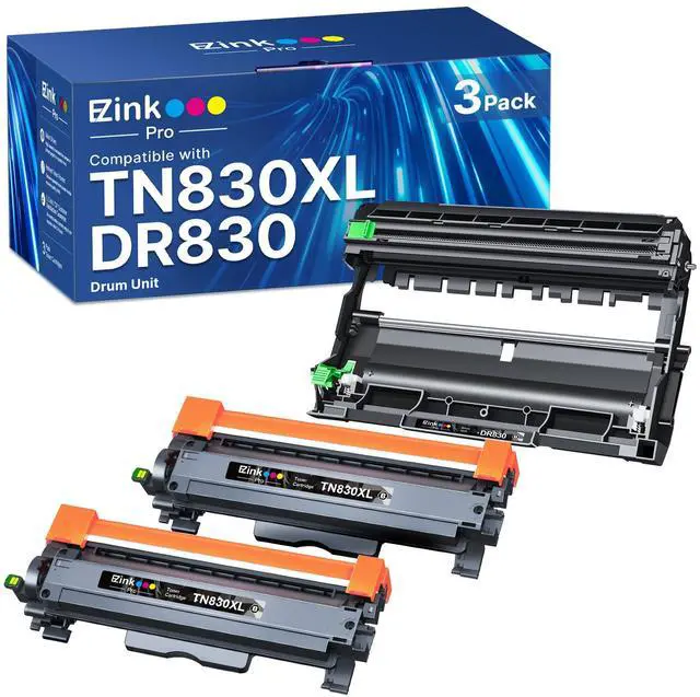 Main image of for Brother TN830XL Toner and DR830 Drum Unit Replacement for Brother Printer HL-L2405W HL-L2400D HL-L2460DW HL-L2465DW HL-L2480DW DCP-L2640DW MFC-L2820DWXL(2 Toner 1 Drum)