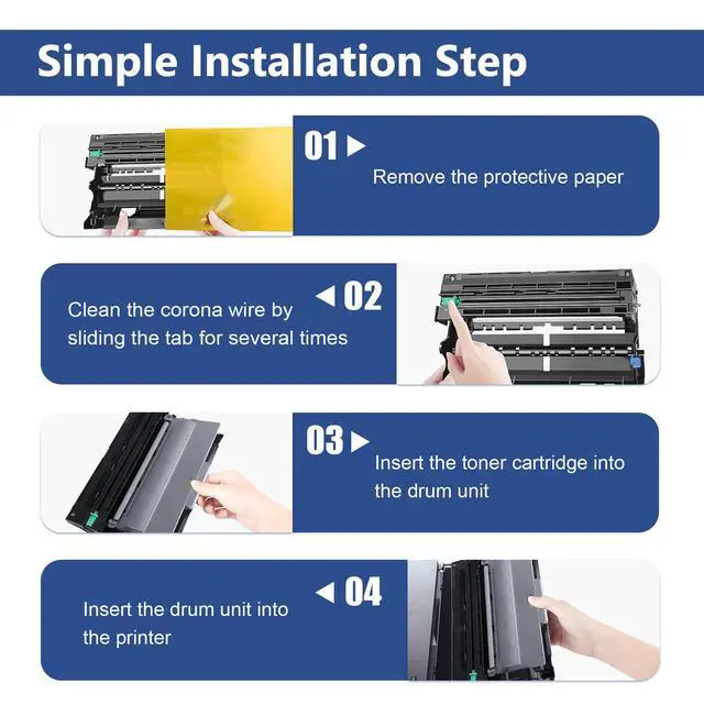Alt view image 5 of 7 - DR-720 DR720 Drum Unit Replacement for Brother DR 720 MFC-8910DW HL-5470DW HL-6180DW MFC-8510DN MFC-8710DW MFC-8950DW Printer Black 1 Pack (not Include Toner)