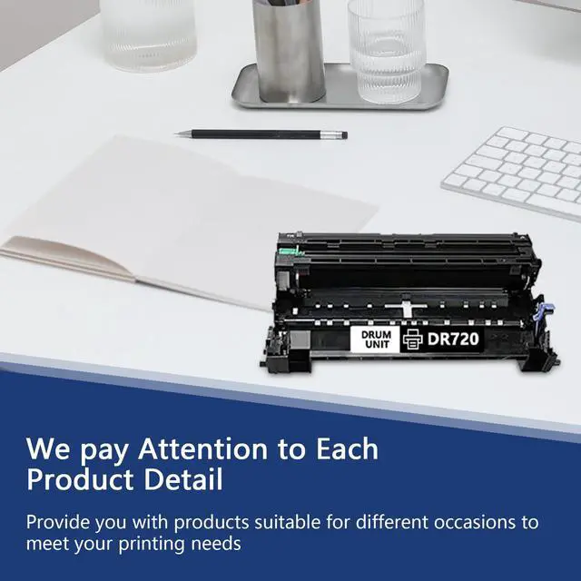 Alt view image 6 of 7 - DR-720 DR720 Drum Unit Replacement for Brother DR 720 MFC-8910DW HL-5470DW HL-6180DW MFC-8510DN MFC-8710DW MFC-8950DW Printer Black 1 Pack (not Include Toner)
