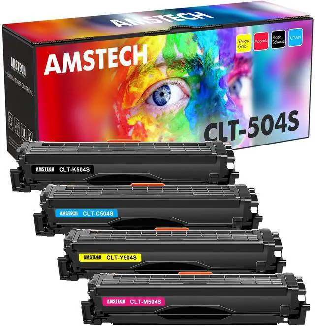 Main image of CLT-504S CLT-K504S Toner Cartridge for Samsung K504S C1860FW C1810W 4-Pack | Compatible for Samsung Xpress C1810W SL-C1860FW SL-C1810W CLX-4195FW CLP-415NW Printer Ink (Black Cyan Yellow Magenta)