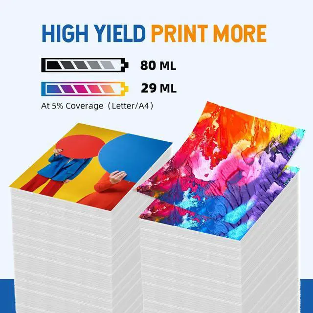 Alt view image 3 of 6 - 712XL 712 Ink Cartridges Combo 4 Pack Compatible for HP 712 Ink | Work with DesignJet T210 T630 T650 T250 T230 Studio Plotter Printer for Office Supplies (Black Cyan Magenta Yellow, 4 Pack)