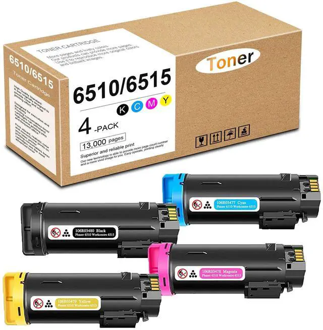 Main image of Workcentre 6515/ Phaser 6510 High Capacity Toner Cartridge 106R03480 106R03477 106R03478 106R03479 Replacement for Xerox Phaser 6510/ Workcentre 6515 Printer Ink.(1BK/1C/1Y/1M)