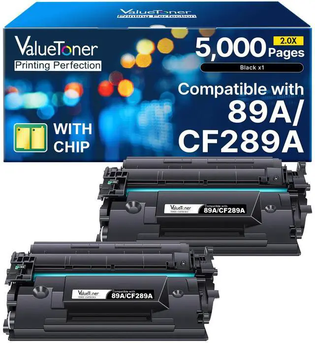 Main image of 89A Toner Cartridge Black (High Yield 5,000 Pages) Compatible for HP 89A | CF289A for HP 89X CF289X for HP LaserJet M507 M507dn M507n M507X M507dng M528 M528dn M528f M528Z M528C Printer (2-Pack)