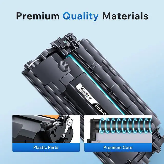 Alt view image 3 of 7 - 89A Toner Cartridge Black (High Yield 5,000 Pages) Compatible for HP 89A | CF289A for HP 89X CF289X for HP LaserJet M507 M507dn M507n M507X M507dng M528 M528dn M528f M528Z M528C Printer (2-Pack)